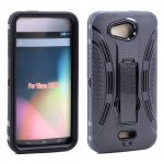 Wholesale Kyocera Hydro Wave C6740 Armor Hybrid Stand Case (Black)